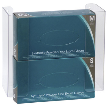(1) Double Clear Acrylic/PETG Glove Box Holder (305361-1) (1) Double Clear Acrylic/PETG Glove Box Holder (305361-1)