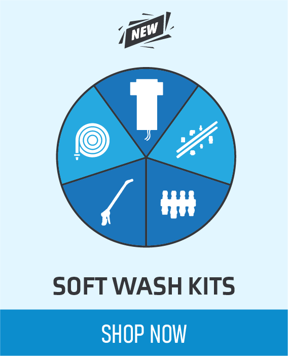 Soft Jet 5800 Soft Wash 5/8 Kit (Blue) - Pressure Tek