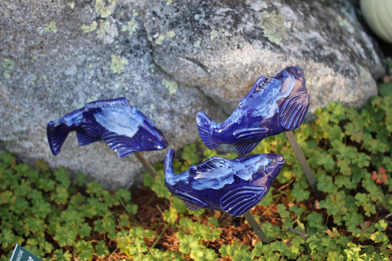 Small Koi - cobalt blue - Fish In The Garden LLC