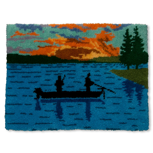 Fishing at Sunset Latch Hook Kit