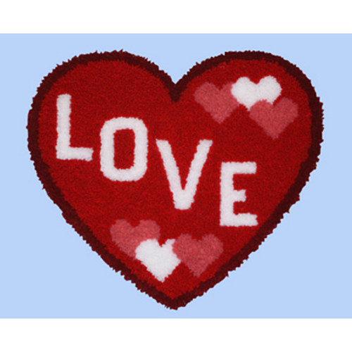 Love Heart Shape Latch Hook Kit