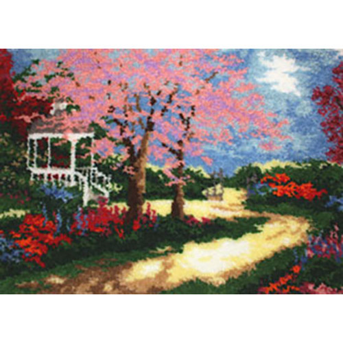 Garden Gazebo Latch Hook Rug Kit