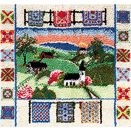 Country Sampler Latch Hook Rug Kit