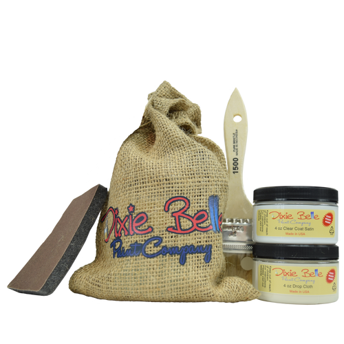 Dixie Belle Paint Gift Bag (Drop Cloth w/clear coat)