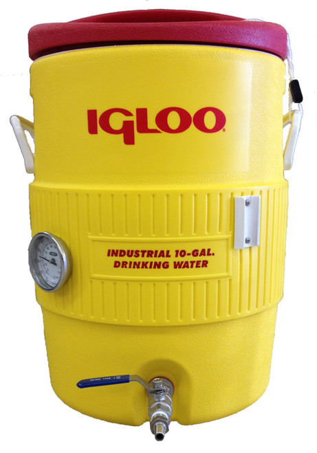 10 Gallon Igloo Mash Tun with Thermometer 10 Gallon Igloo Mash Tun with Thermometer