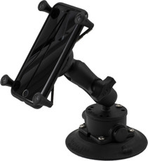SeaSucker Heavy-Duty RAM LARGE Smartphone Mount with iPhone 8 in its cradle SeaSucker Heavy-Duty RAM LARGE Smartphone Mount with iPhone 8 in its cradle