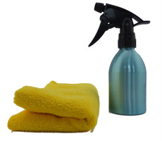 Cleaning Kit - Water Spray Bottle and Micro-Fibre Cloth Cleaning Kit - Water Spray Bottle and Micro-Fibre Cloth