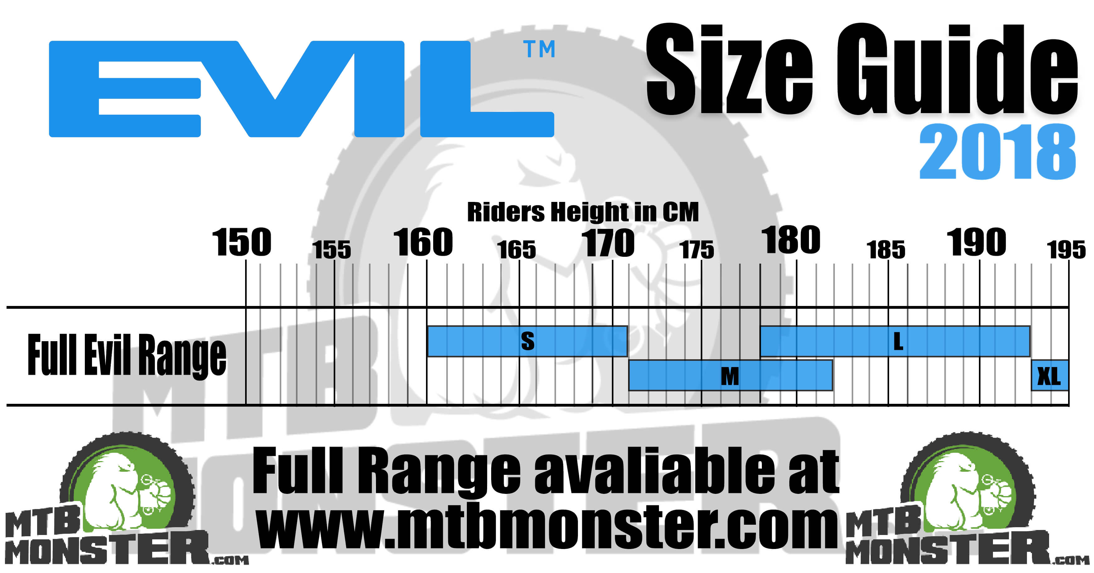 Yeti Mountain Bike Size Chart
