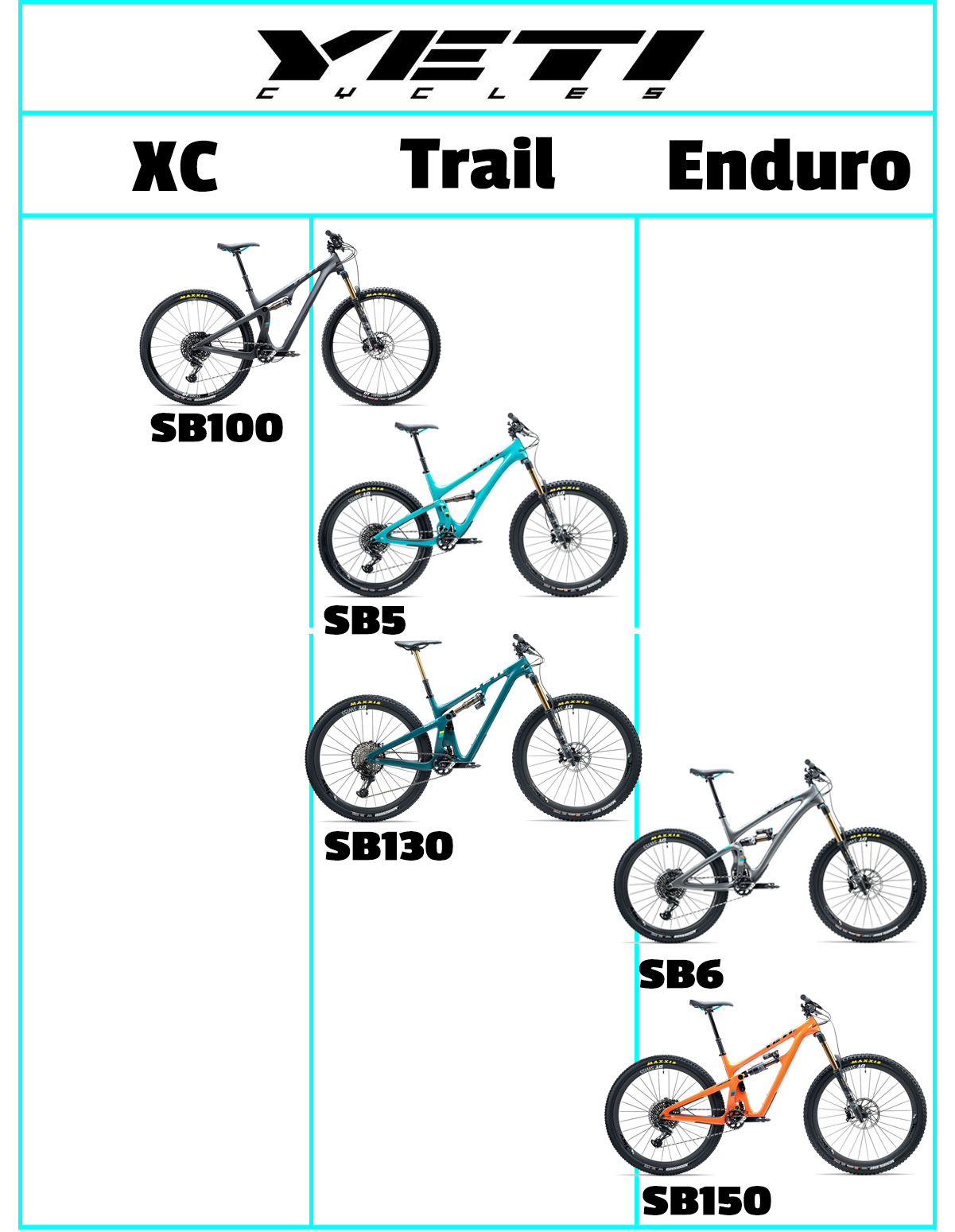 yeti cycles mountain bike