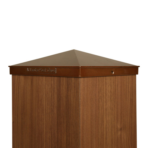 8x8 Post Cap 8" Copper Aluminum Fence Post Cap / Atlanta Post Caps