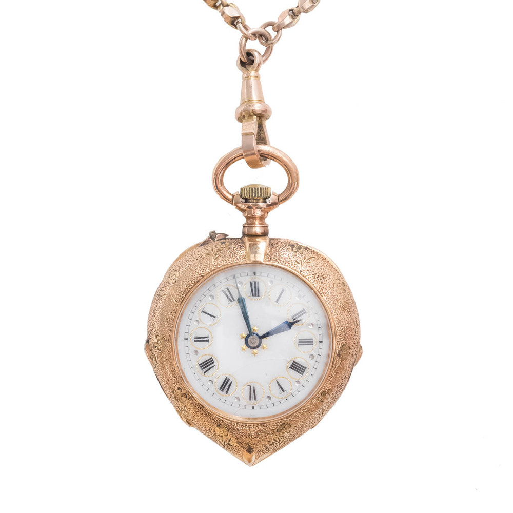 Antique 18 kt Gold Pocket Watch, Statement Pendant