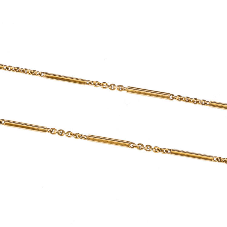 1920's Gold Chain, 14 kt Gold, Lariat