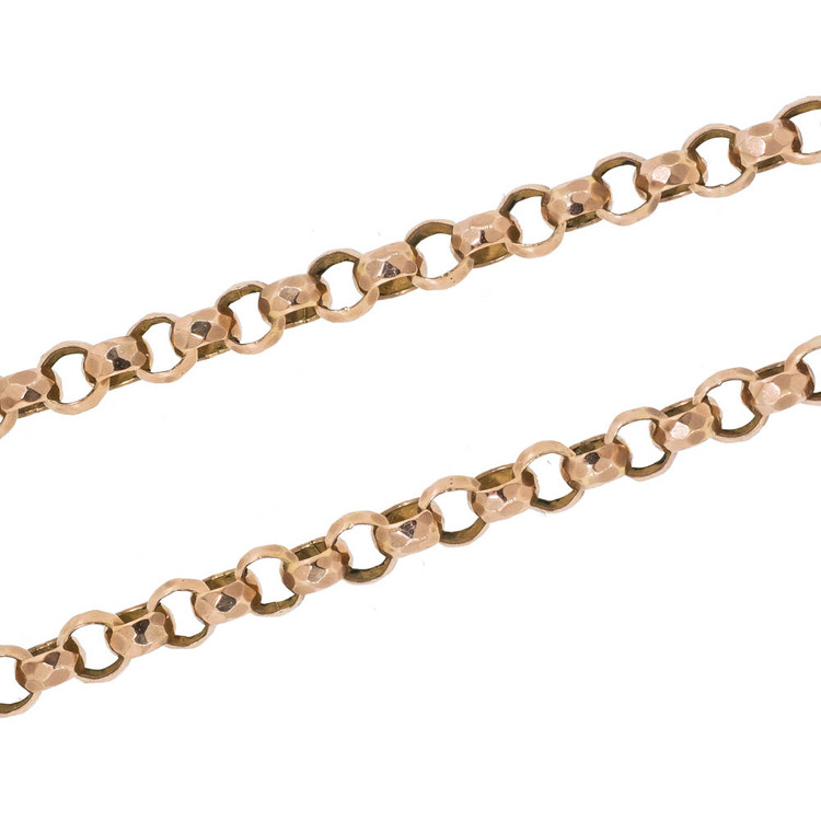 Antique Victorian Gold Link Chain Necklace