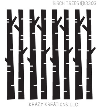 Birch Trees Sticker - Mini Birch Trees Sticker - Mini