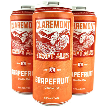 Claremont Craft Ales Grapefruit Double IPA 16oz 4 Pack Cans Claremont Craft Ales Grapefruit Double IPA 16oz 4 Pack Cans