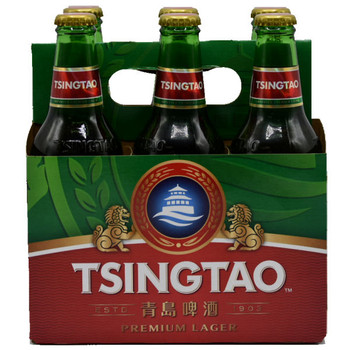 Tsingtao Beer 12oz 6 Pack Bottles (China) Tsingtao Beer 12oz 6 Pack Bottles (China)