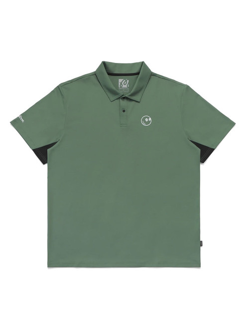Malbon Performance Pique Polo - Black | GolfBox