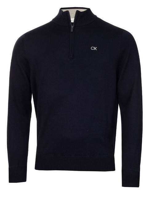 Calvin Klein Elmwood Half Zip Sweater - Black