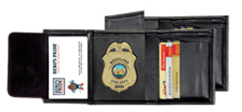 Hero's Pride Deluxe Leather Badge Wallet for Shield Black Hero's Pride Deluxe Leather Badge Wallet for Shield Black