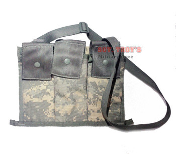 GENUINE US ACU BANDOLEER AMMO POUCH 6 MAGAZINE MOLLE II Excellent Condition GENUINE US ACU BANDOLEER AMMO POUCH 6 MAGAZINE MOLLE II Excellent Condition