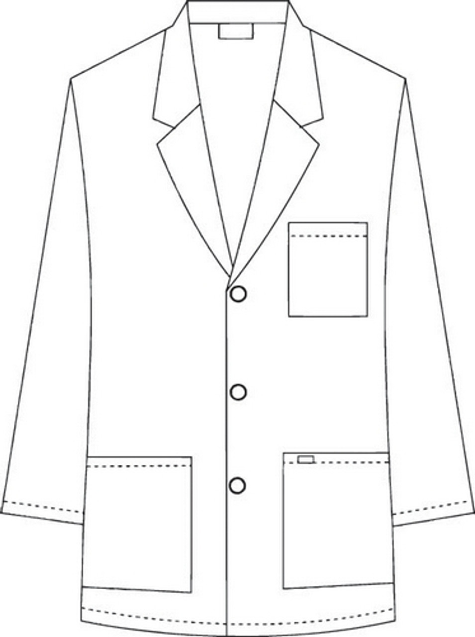 Half Length Unisex Lab Coat