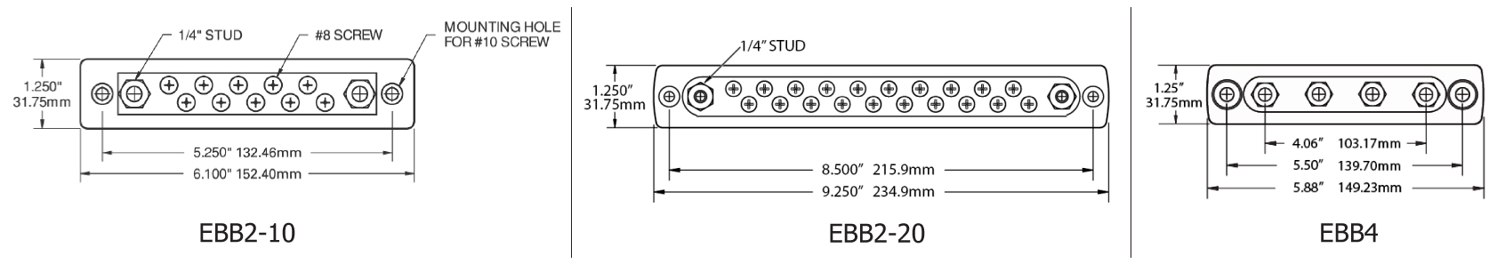 Common Bus Bar 150 Amp