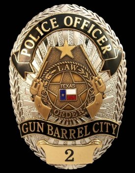 Oval Police Badge