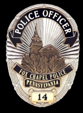 Oval Police Badge