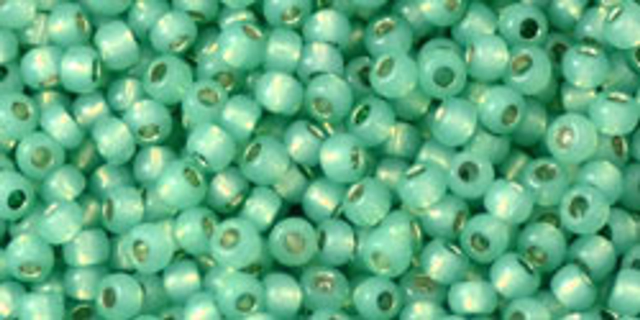 Wholesale Toho Round Seed Beads 11//0 Silver Lined Milky Teal 250g N32//4