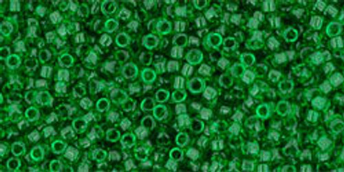 Toho Seed Beads 15/0 Round #1 Transparent Grass Green 50 gram Toho Seed Beads 15/0 Round #1 Transparent Grass Green 50 gram