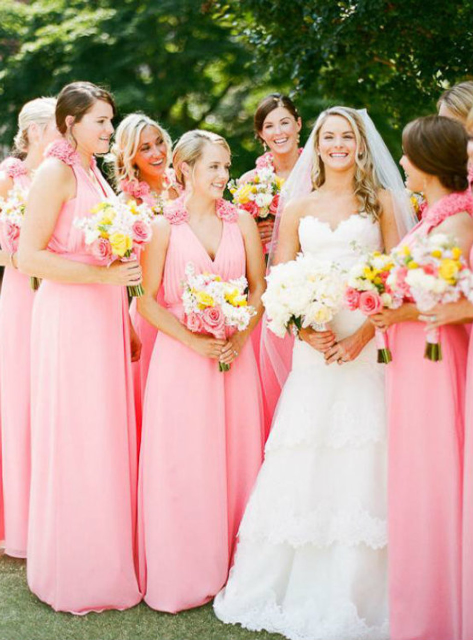 Платье розово желтое. Подружки невесты в розовых платьях. Свадьба в розовом цвете. Свадьба в нежно розовом цвете. Нежно розовая свадьба.