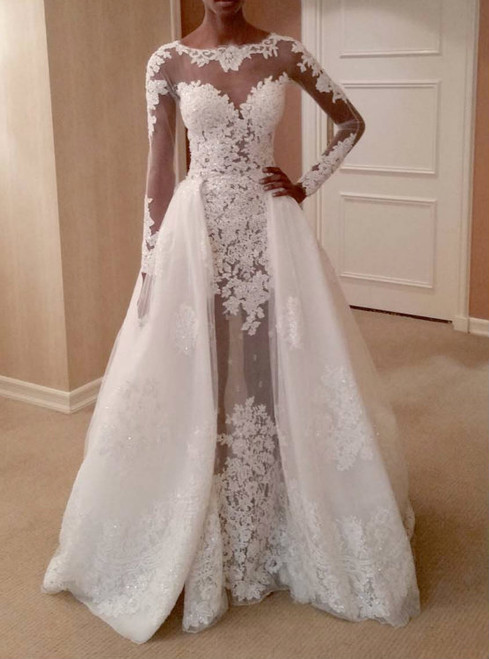 Luxury 40 of Fit And Flare Wedding Dress With Long Sleeves