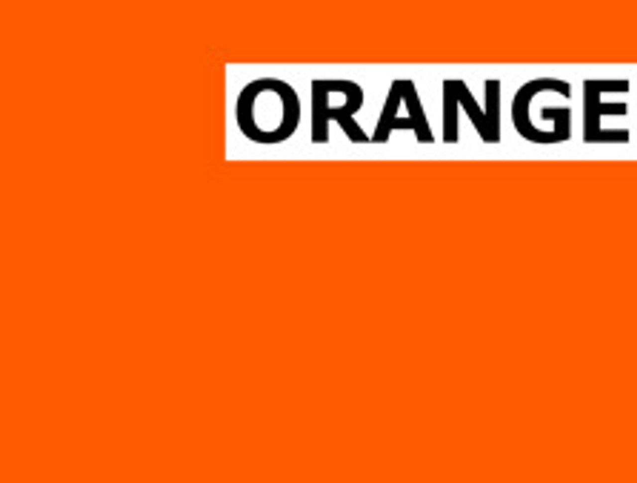 Orange Color Leather Watch Bands