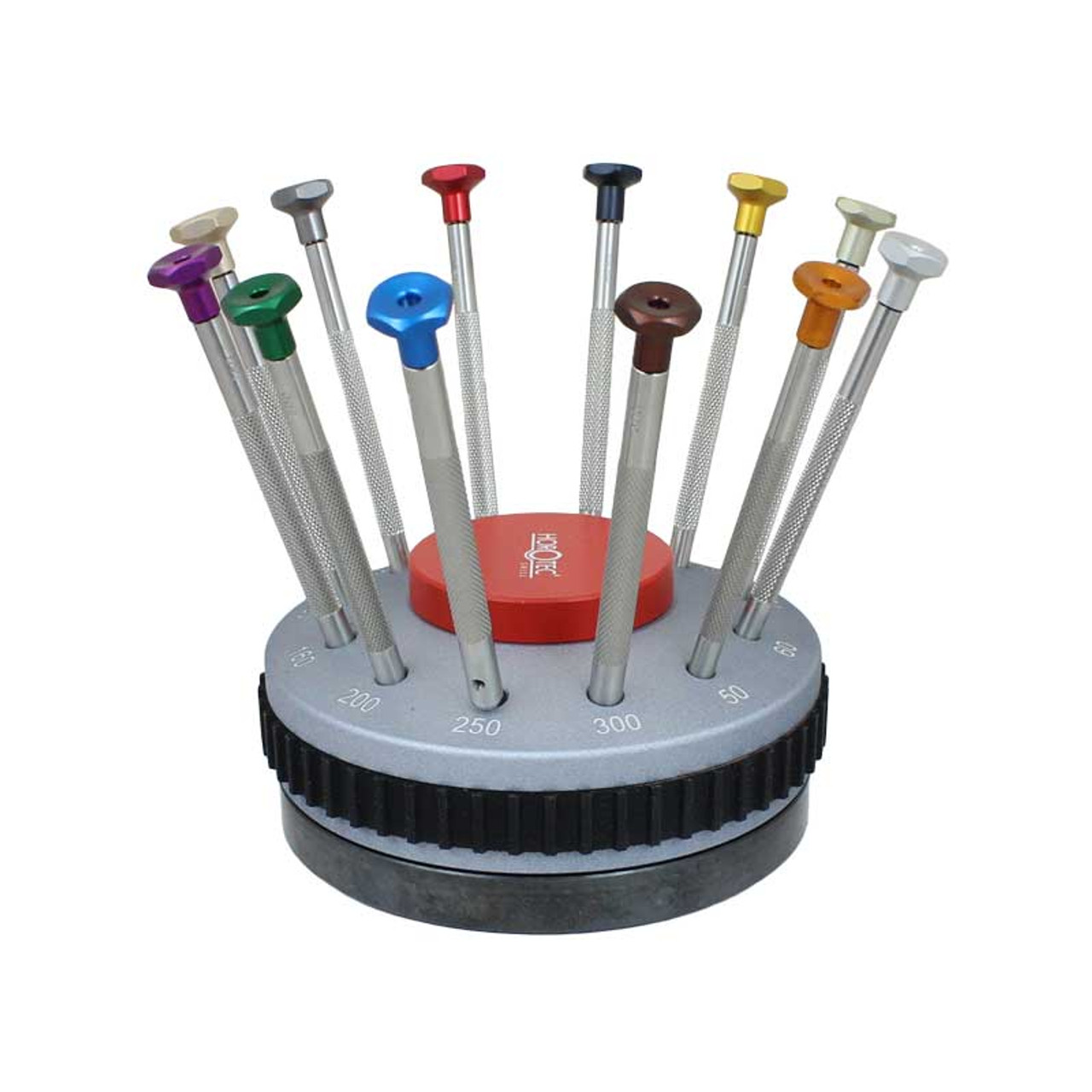 Horotec Watch Screwdriver Assortment Set on Rotating Base Horotec