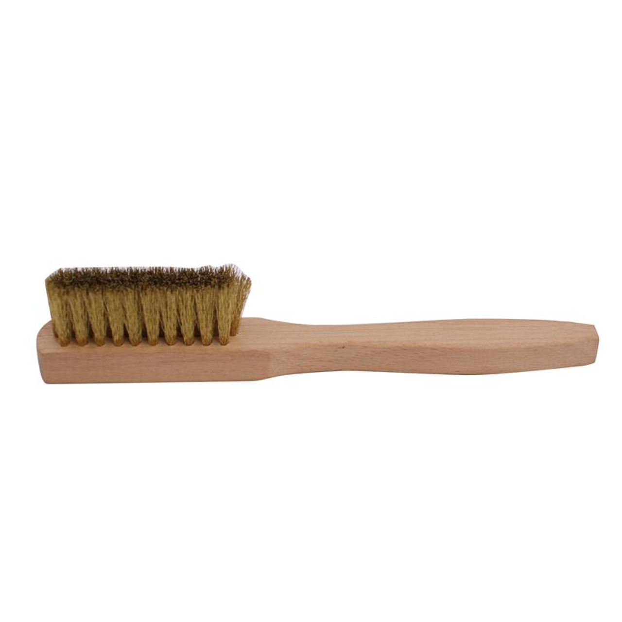 6 Inch Wood Handled Scratch Brush Brass Bristles