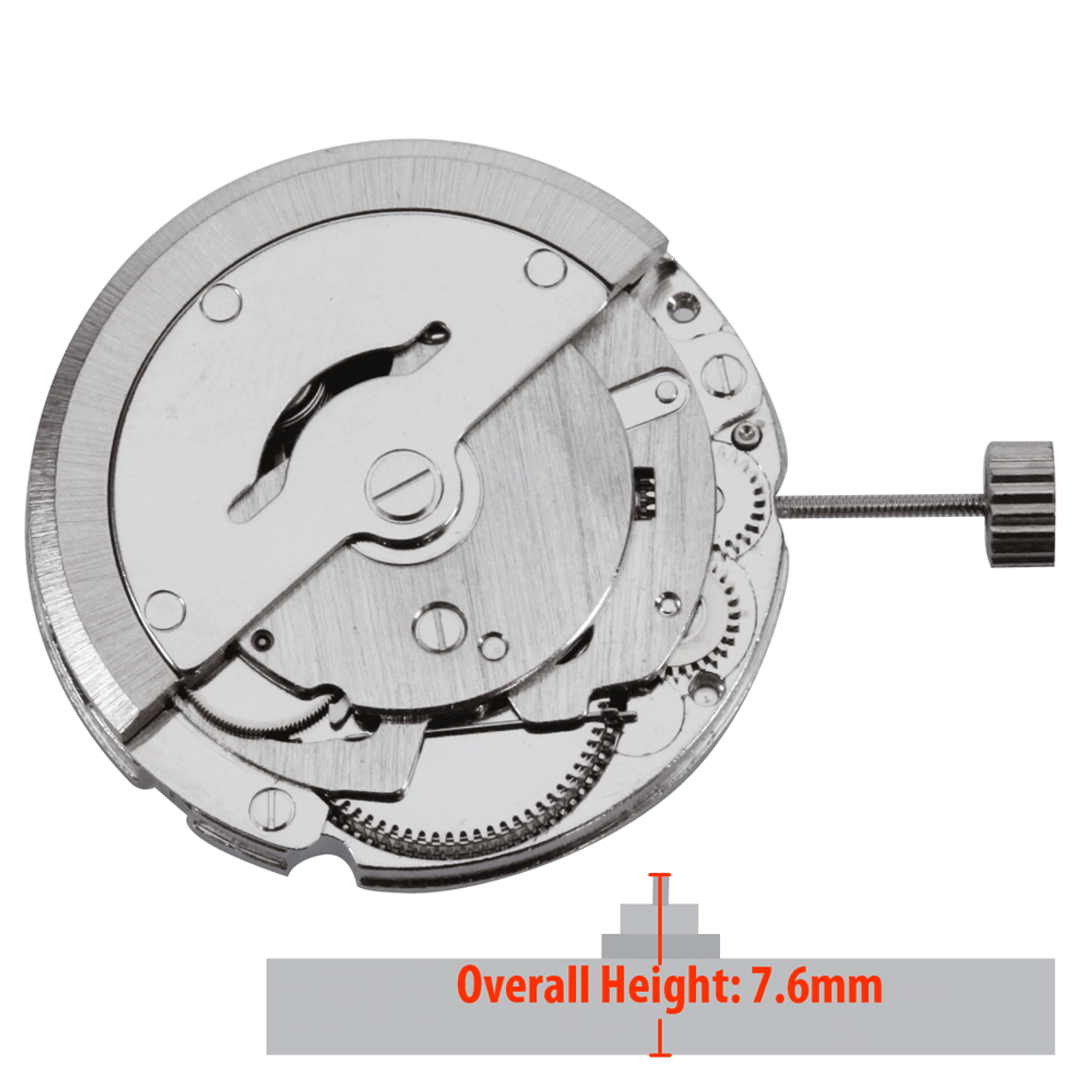 Chinese 3 Hand Automatic Watch Movement TY2806 Date at 300 Overall