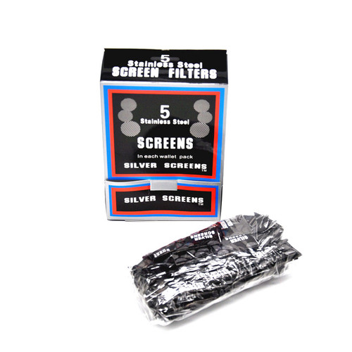 Metal Pipe Screens | 100 Pk of 5 Screens | Retail Packaging