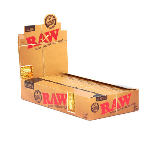 RAW Natural 1 1/4 Size | 24 pk | Retail Display