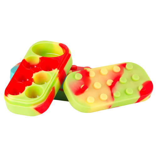 Lego Style Silicone Wax Container | 6 + 1