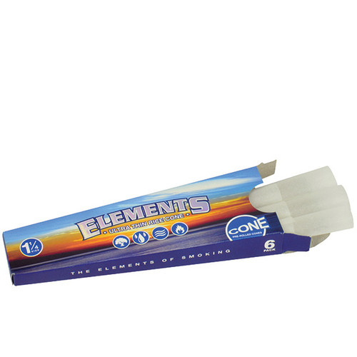 Elements 1 1/4" Pre-rolled Cone | 30 pk of 6 Pre-Rolled Cones | Retail Display