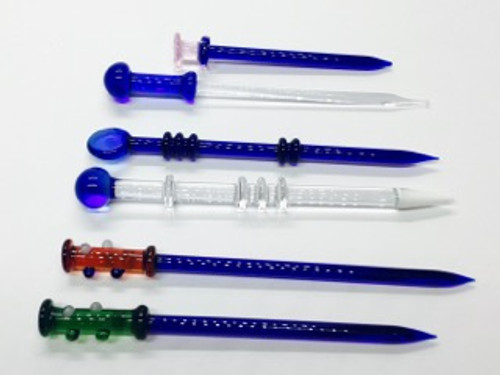 6" Assorted Color Glass Dabber - Dab Tool