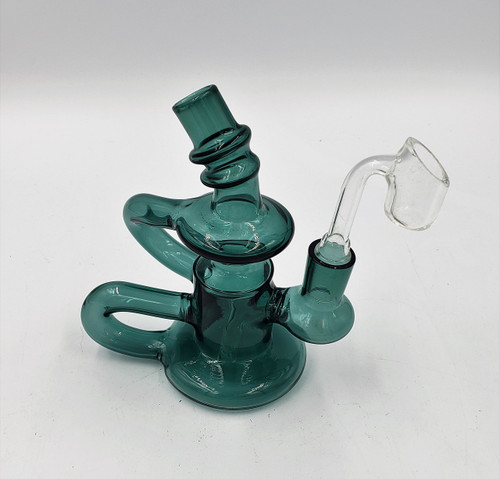 5" Klein Recycler Dab Rig/Water Pipe with a Quartz Banger