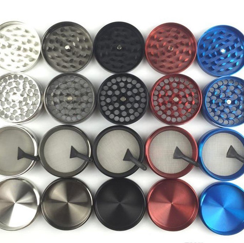 63mm Zinc 4pc Grinder | Assorted Colors
