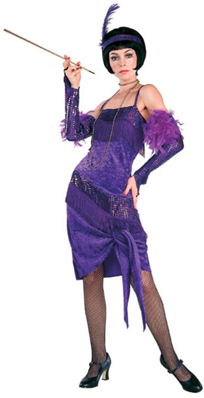 20s Fabulous Purple Flapper Costume The Costume Shoppe 7514