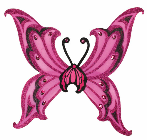 Pink and Black Glitter Wings Pink and Black Glitter Wings