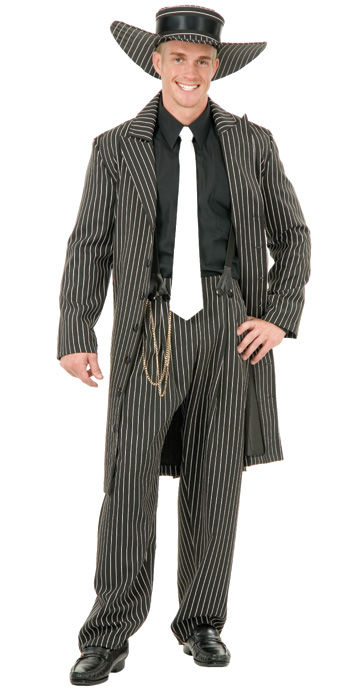 40s men s black gangster zoot suit costume the costume shoppe