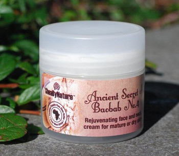 ANCIENT SECRET OF BAOBAB No.4 Rejuvenating face and Neck cream for mature or dry skin, Complete skin Nourishment. ANCIENT SECRET OF BAOBAB No.4 Rejuvenating face and Neck cream for mature or dry skin, Complete skin Nourishment.