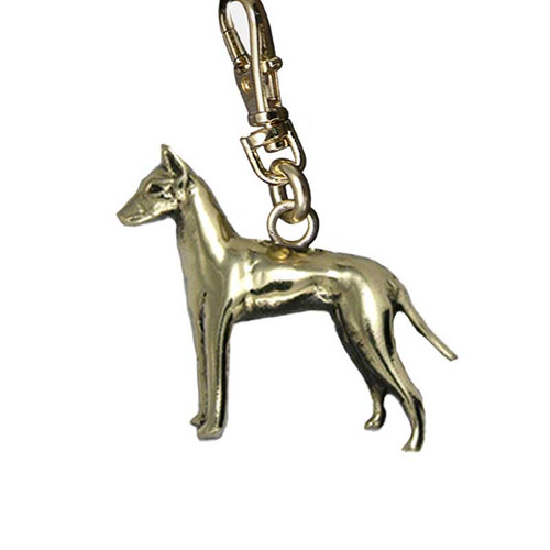 Manchester Terrier Brass Zipper Pull