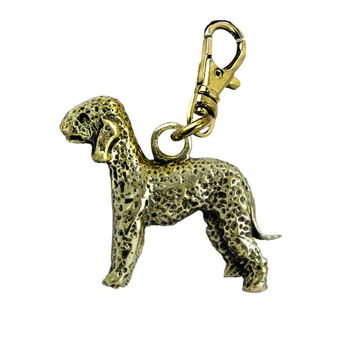 Bedlington Terrier Brass Zipper Pull