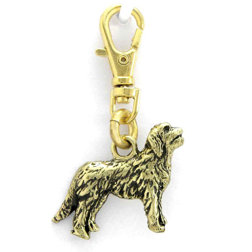 Goldendoodle Brass Zipper Pull